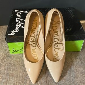 Sam and Edelman Hazel, Nude Patent Pumps